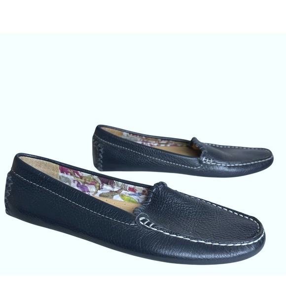Jack Rogers Taylor Slip On Driving Loafer 8 Blue Leather Moccasin Comfort Shoes - Picture 4 of 12